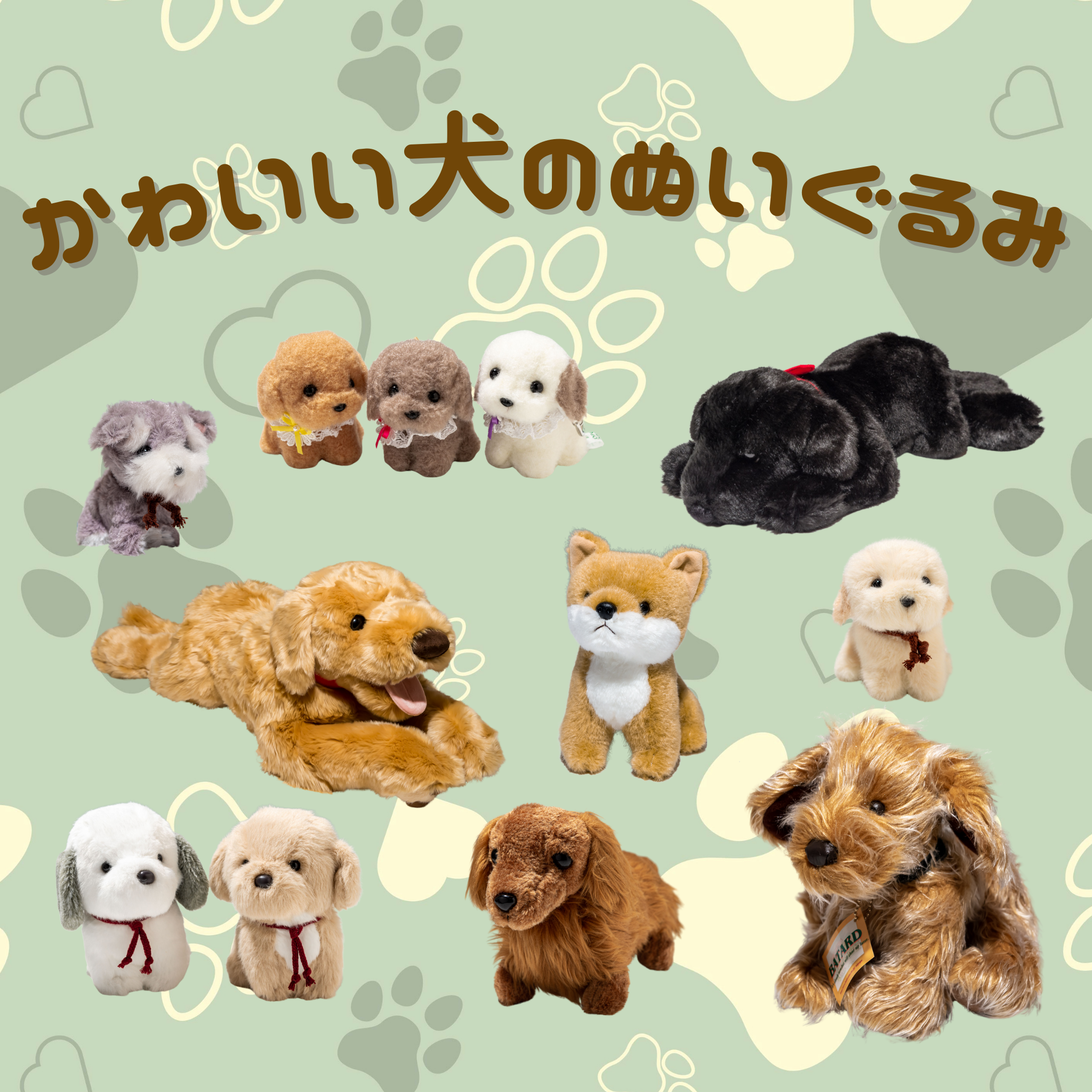 かわいい犬のぬいぐるみの通販 - エステルノ・となりの動物園