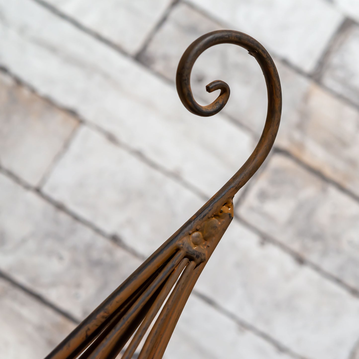 ガーデニング雑貨 アイアン製 プランター 鉢カバー ロングコクーン アップ2