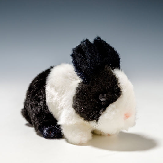 吉徳 ぬいぐるみ りくのなかまたち ウサギ ブラック 180504 左横