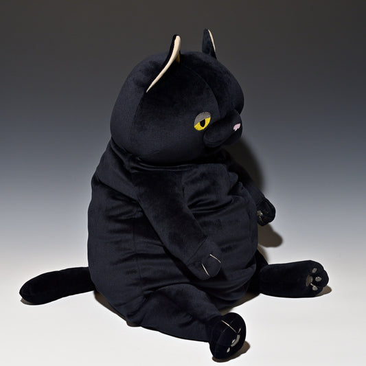 シナダ SHINADA ぬいぐるみ もちねこ クロ(XL) MONE-0880B 左横
