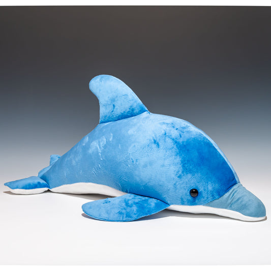 たけのこ TAKENOKO ぬいぐるみ イルカ (NEW) L ブルー 38863 左横