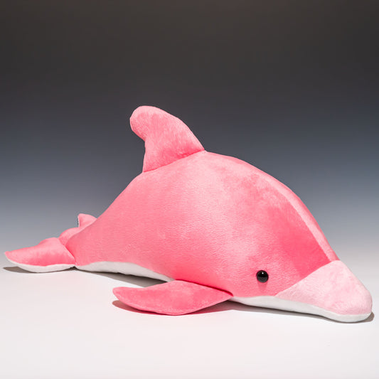 たけのこ TAKENOKO ぬいぐるみ イルカ (NEW) L ピンク 38864 左横