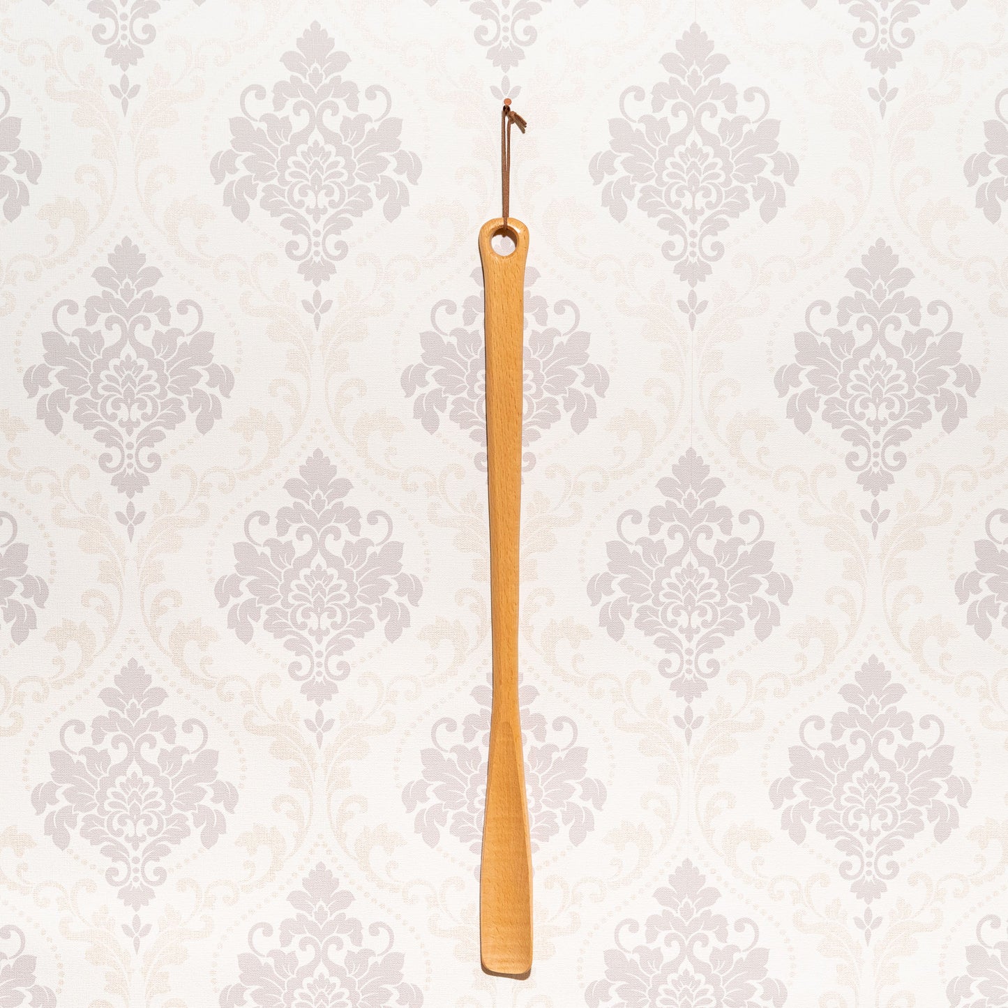 木製 ブナの木 靴べら POLITE SHOE HORN 55cm 正面