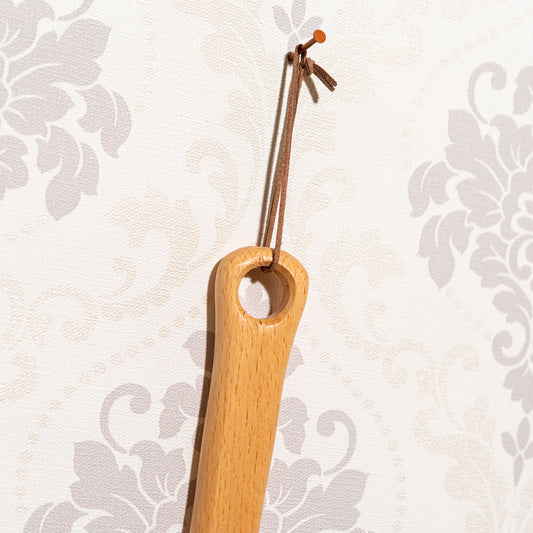木製 ブナの木 靴べら POLITE SHOE HORN 55cm アップ