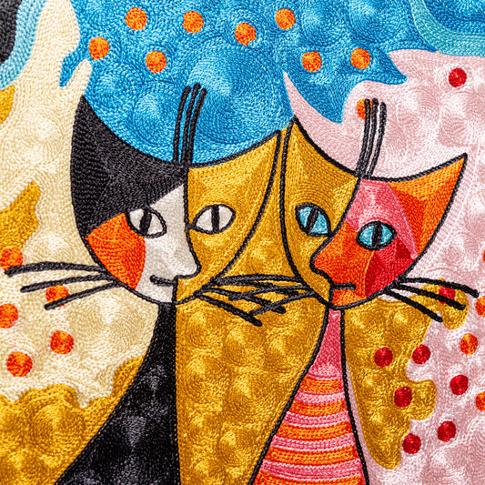 ロジーナ・ヴァハトマイスター 刺繍額絵 ロマンス アップ