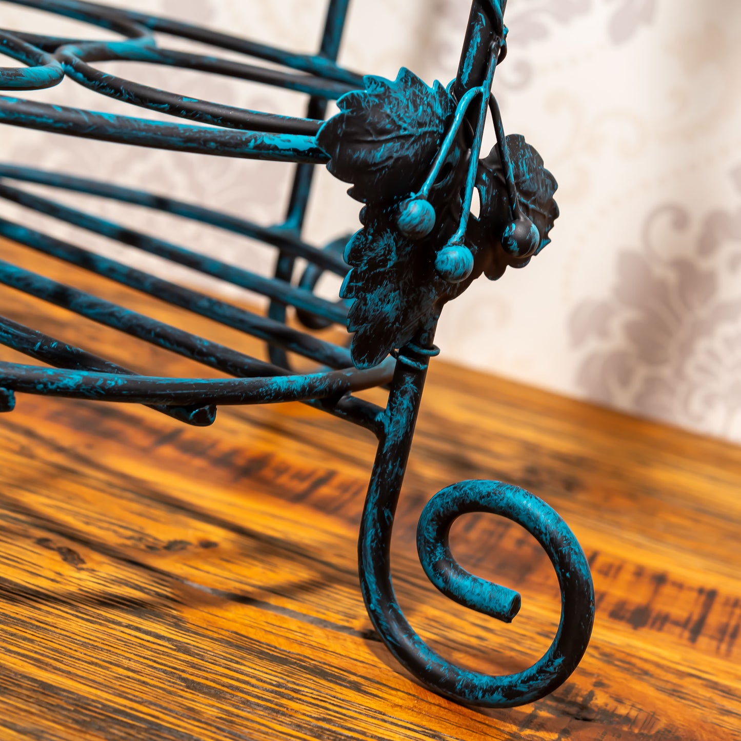 アイアン製 青銅風 ワインホルダー ワインラック ボトルホルダー 足アップ