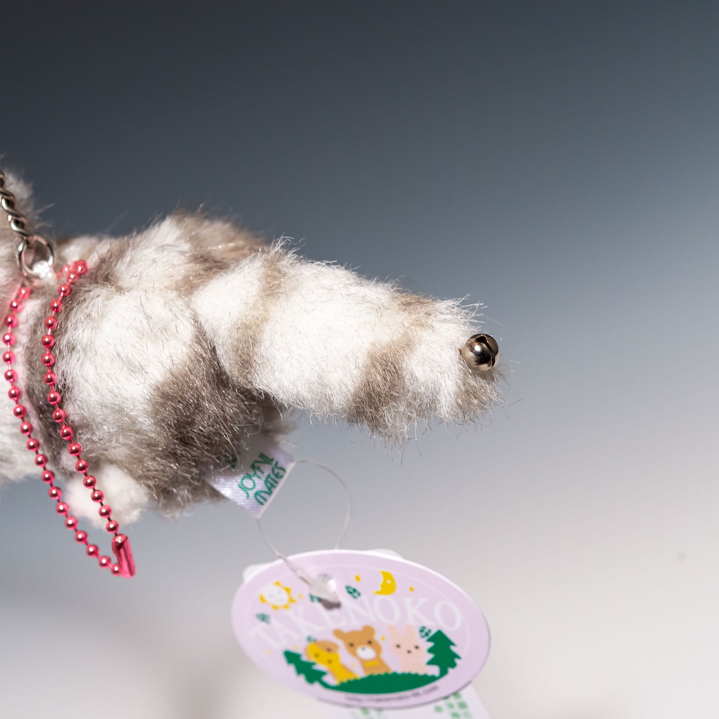 たけのこ TAKENOKO ぬいぐるみ Bambino cat バンビーノキャット グレー 10503 尻尾の鈴