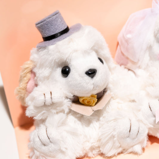 たけのこ TAKENOKO ぬいぐるみ ウェディングペア ぬいぐるみ トイプードル 23506 新郎トイプードル