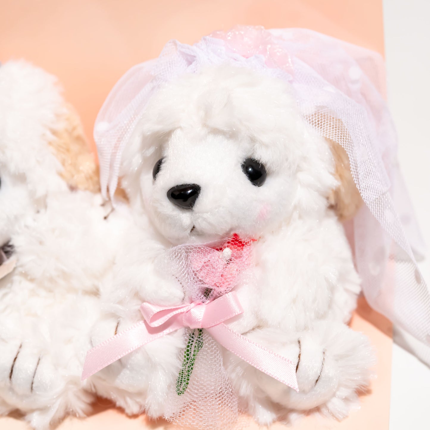 たけのこ TAKENOKO ぬいぐるみ ウェディングセット トイプードル 23506 新婦トイプードル