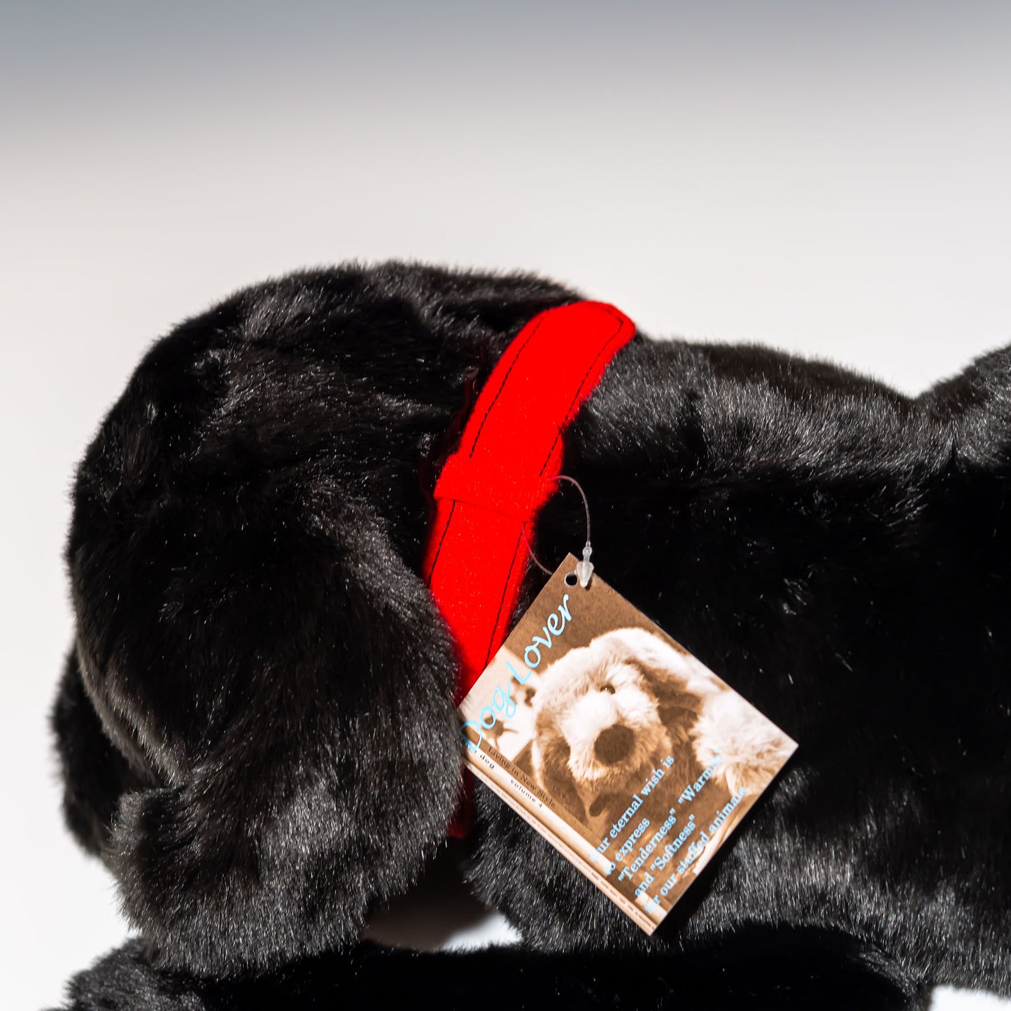 吉徳 ぬいぐるみ ラブラドールレトリバー ブラック M 180416 首輪