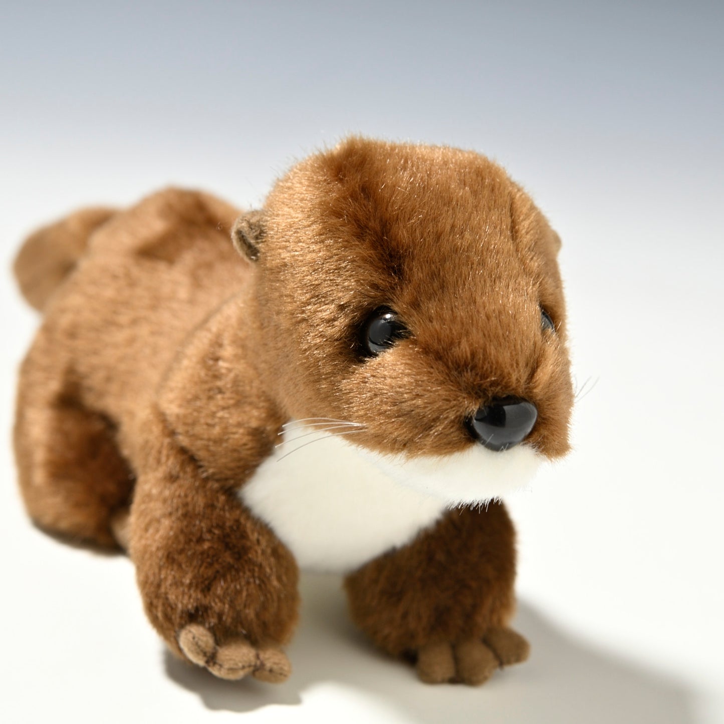 たけのこ TAKENOKO ぬいぐるみ マリンシリーズ カワウソ M ブラウン 14814 右横顔