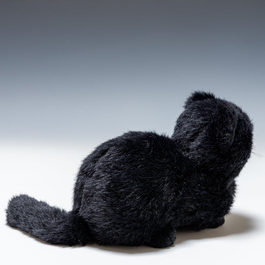 スターチャイルド STAR CHILD ぬいぐるみ ぬくねこ ブラック 1274 後ろ姿