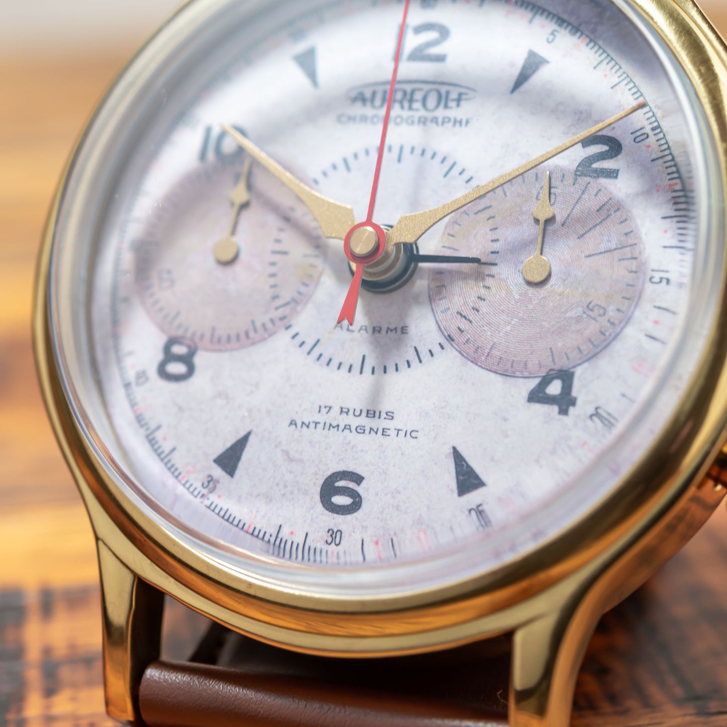 TIMEWORKS タイムワークス BY UTTERMOST 真鍮 ブラス 腕時計型 アラーム付き置き時計 アップ3
