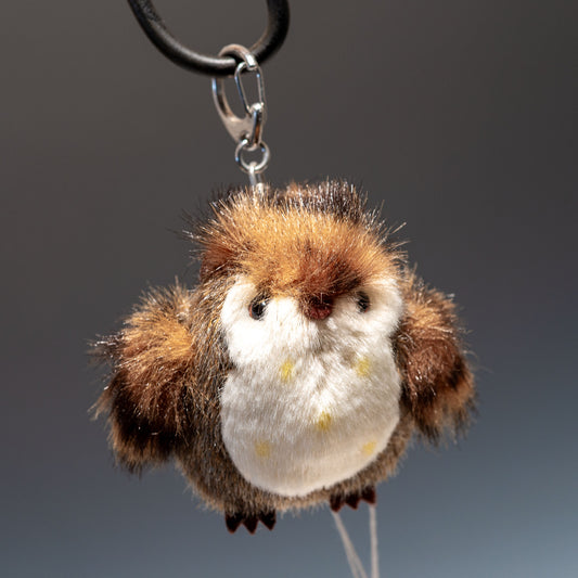 たけのこ TAKENOKO ぬいぐるみ ミニミニキッズ ミミズク 茶 48121 右横顔