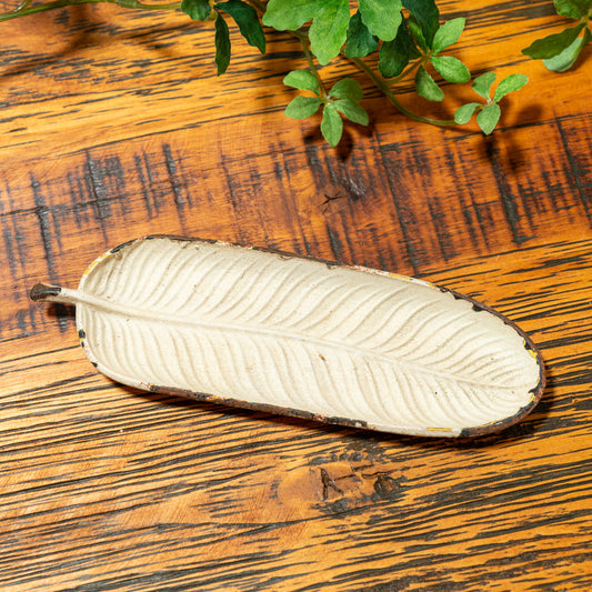 アイアン製 クラシカル ミニトレー Feather(フェザー) 正面