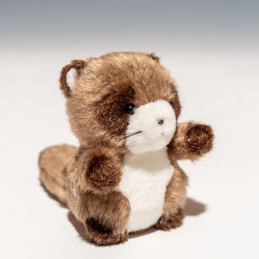 たけのこ TAKENOKO ぬいぐるみ プチプチらんど 森のなかま タヌキ 58443 左横