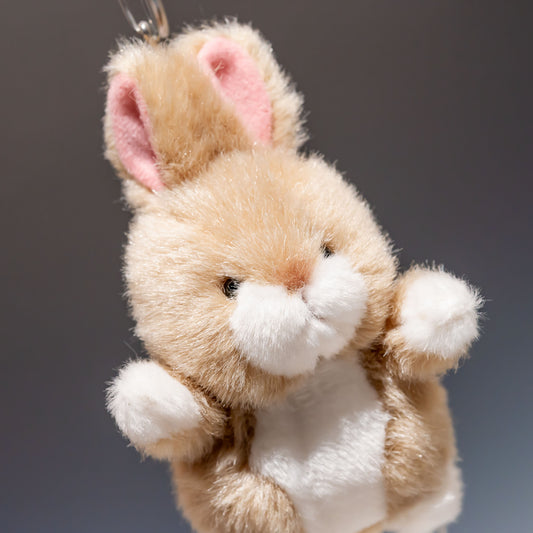 たけのこ TAKENOKO ぬいぐるみ プチ森のなかま ウサギ ベージュ 68441 右横顔