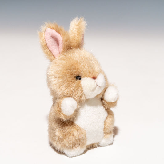 たけのこ TAKENOKO ぬいぐるみ プチプチらんど 森のなかま ウサギ 茶 58442 左横