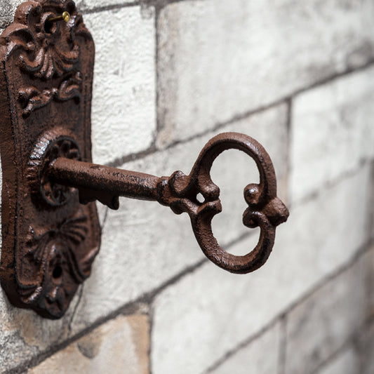 アイアン製 壁掛け キーシリンダー型 ウォールフック アップ