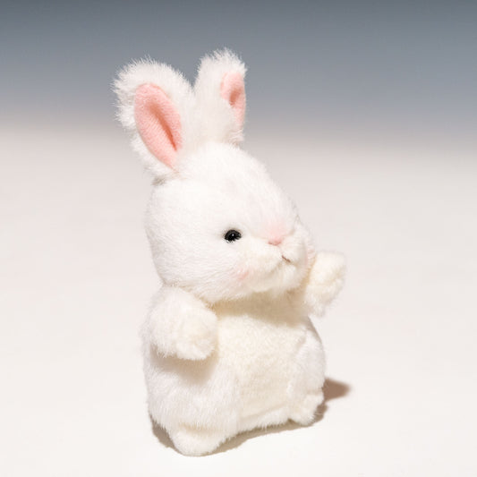 たけのこ TAKENOKO ぬいぐるみ プチプチらんど 森のなかま ウサギ 白 58452 左横