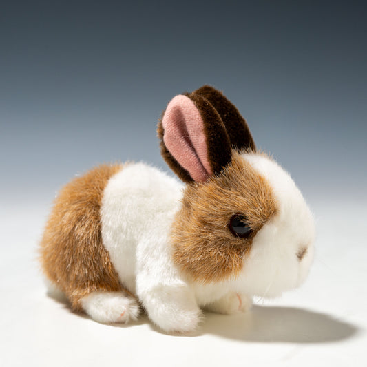 吉徳 ぬいぐるみ りくのなかまたち ウサギ ブラウン 180499 左横