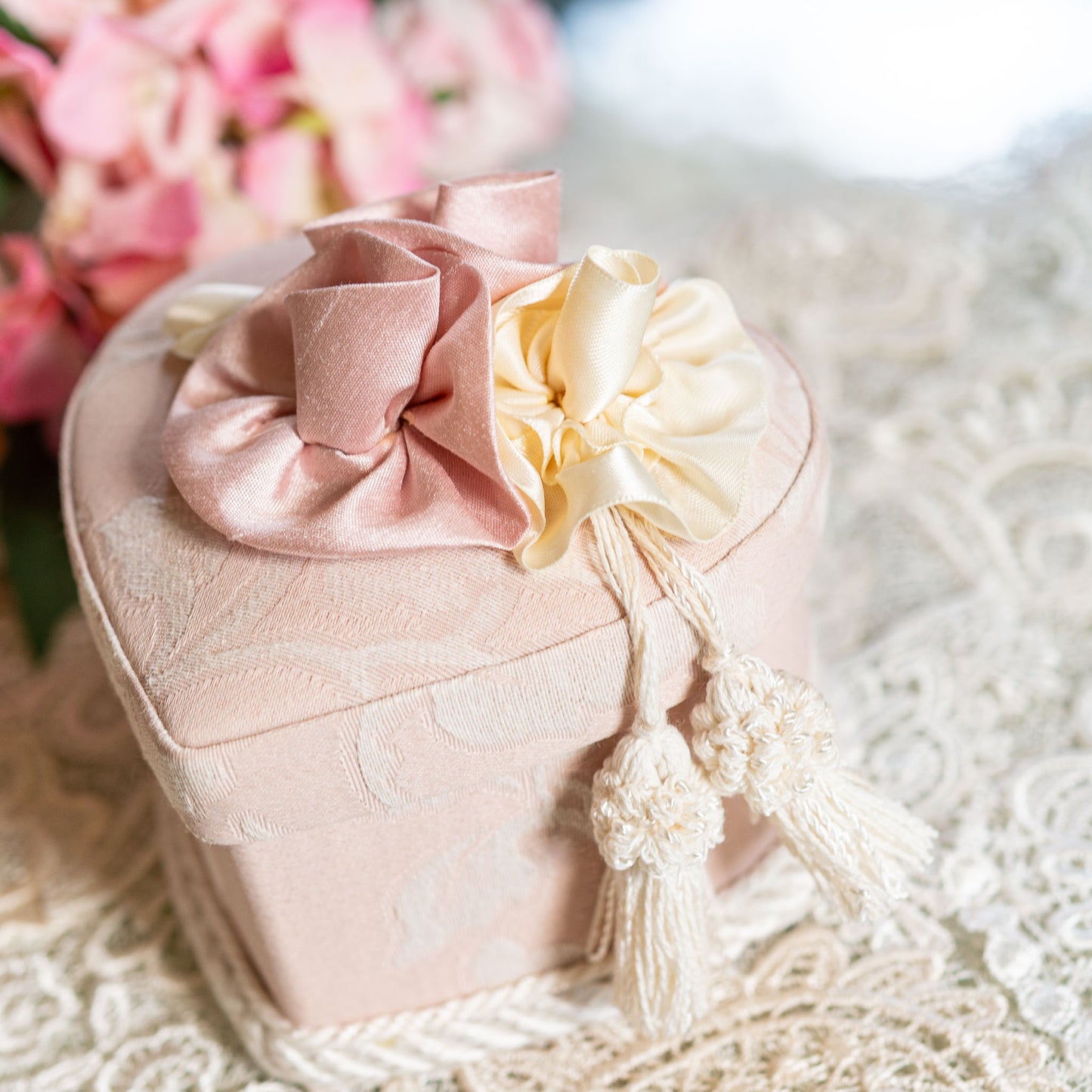 ジェニファーテイラー Jennifer Taylor ハートボックス 小物入れ Heirloom pink エアルームピンク アップ