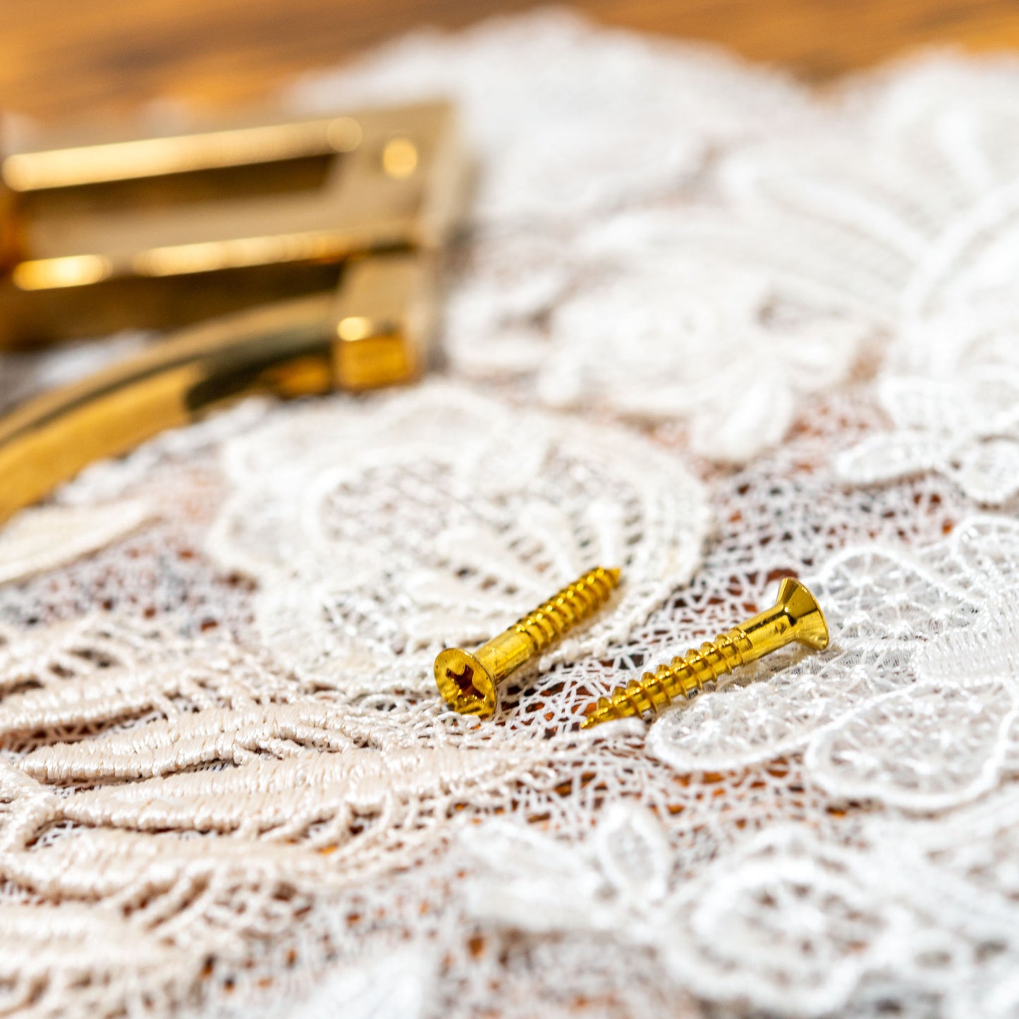 イタリア製 真鍮 ブラス 1フック 壁掛け コートハンガー 木ネジ