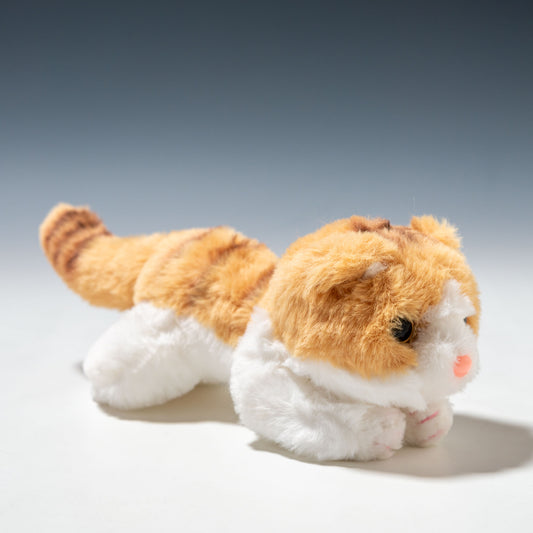 CUTE キュート販売 ぬいぐるみ くたくたニャンコ スコティッシュフィールド 茶 SS C0070 左横