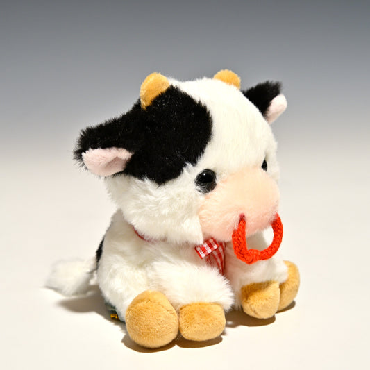 キュート販売 CUTE ぬいぐるみ ウシさんシリーズ おすわりウシさん SS F0272 左横