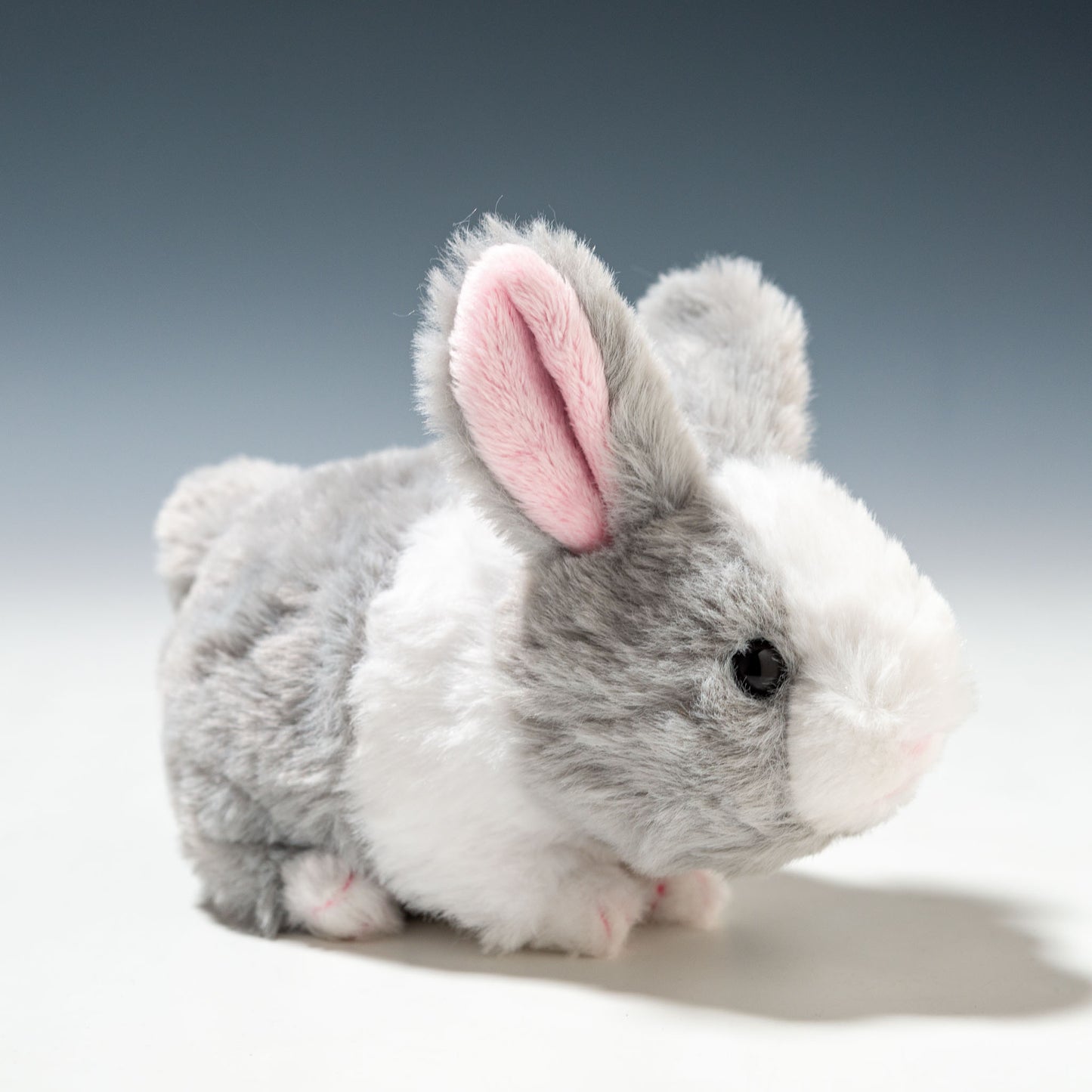 キュート販売 CUTE ぬいぐるみ ファームコレクション MOU MOU むーむー ウサギ グレー S F0334 左横