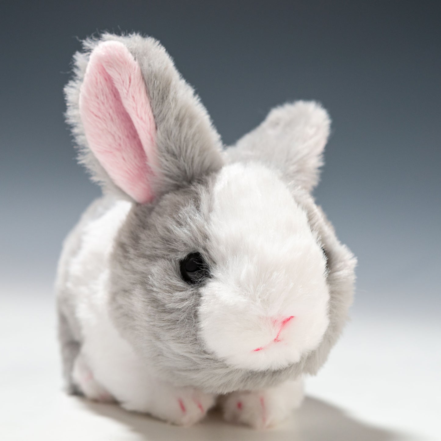 CUTE キュート販売 ぬいぐるみ ファームコレクション MOU MOU むーむー ウサギ グレー S F0334 右横顔