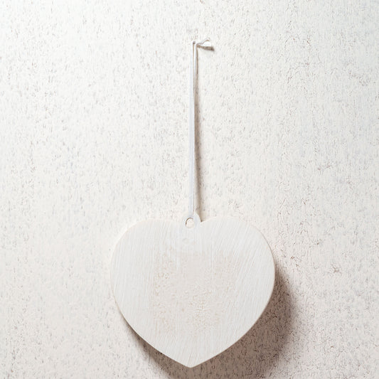 樹脂・レジン製 エンジェル 天使 ハート型 壁掛け ウェルカムオーナメント 裏面