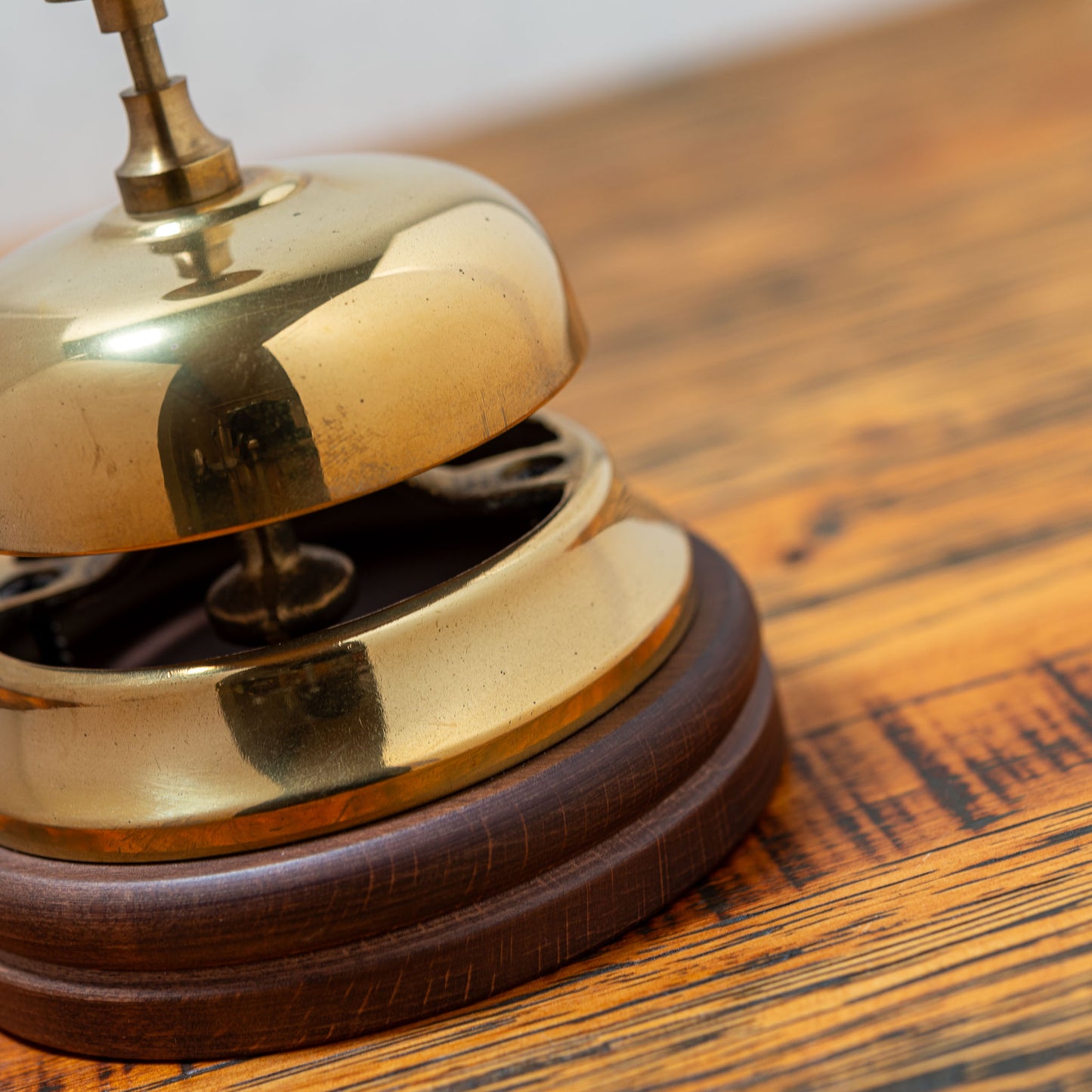 イタリア製 真鍮 ブラス フロントベル 卓上ベル アップ