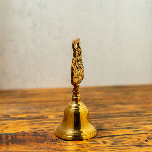 イタリア製 真鍮 ブラス ハンドベル 3人の婦人 左横