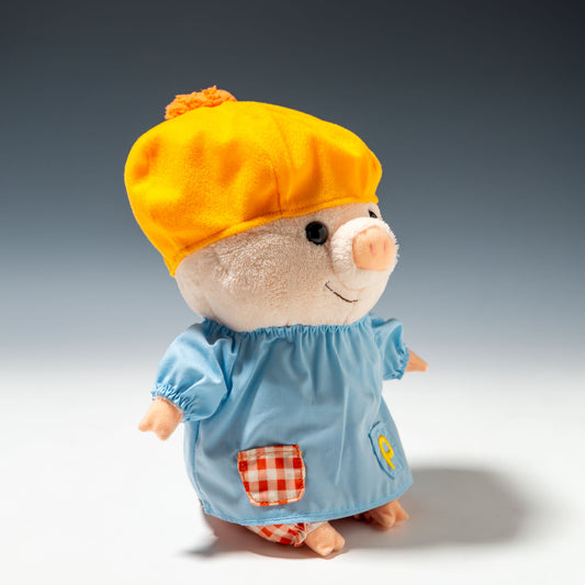 内藤デザイン研究所 ぬいぐるみ ぷーとん 着せ替えセット お洋服 スモック Mサイズ用・Sサイズ用 装着例 左横