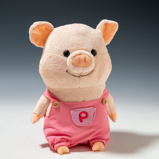 内藤デザイン研究所 ぬいぐるみ ぷーとん おでかけピンク Mサイズ 正面