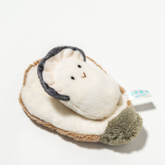 内藤デザイン研究所 ぬいぐるみ 海中散歩 ぽちゃまる 貝シリーズ Sサイズ オイスター 左横