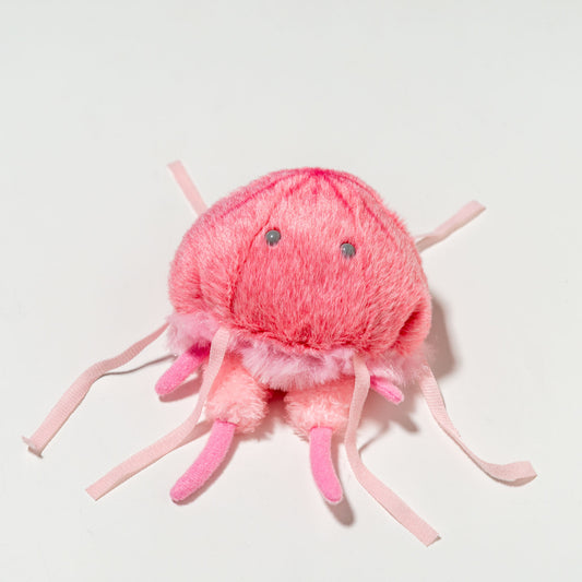 内藤デザイン研究所 ぬいぐるみ 海中散歩 ぽちゃまる クラゲシリーズ Sサイズ アカクラゲ 正面