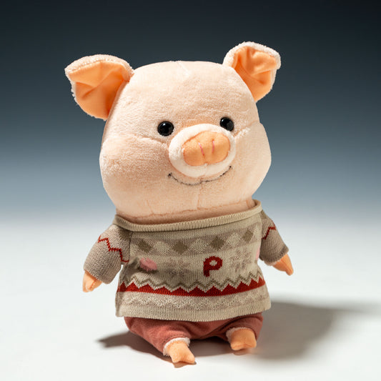 内藤デザイン研究所 ぬいぐるみ ぷーとん 柄入りニット Mサイズ 正面