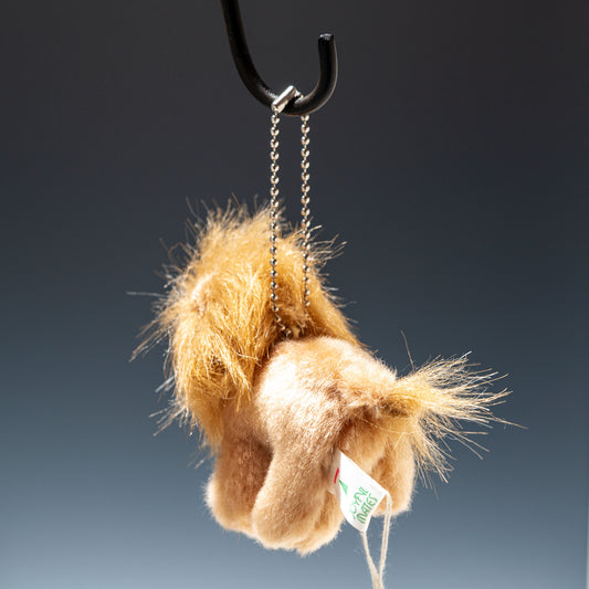 たけのこ TAKENOKO ぬいぐるみ サファリクラブ ボールチェーン ライオン 63918 ぶら下げた後ろ