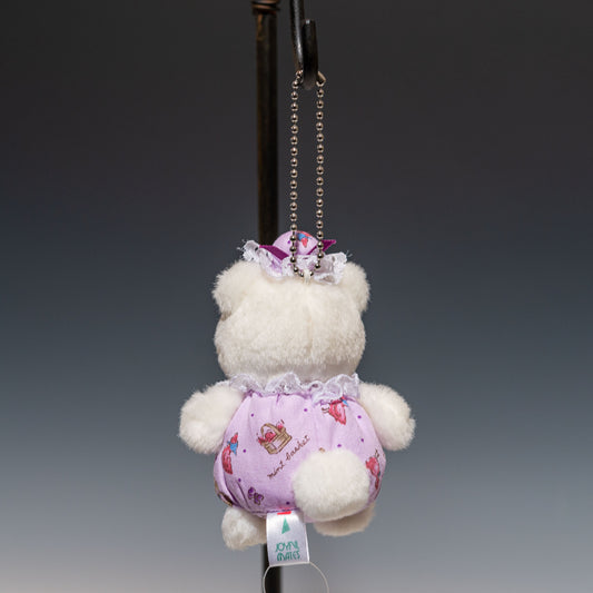 たけのこ TAKENOKO ぬいぐるみ プチぶらんでーと ボールチェーン クマ 90202 ぶら下げた後ろ姿