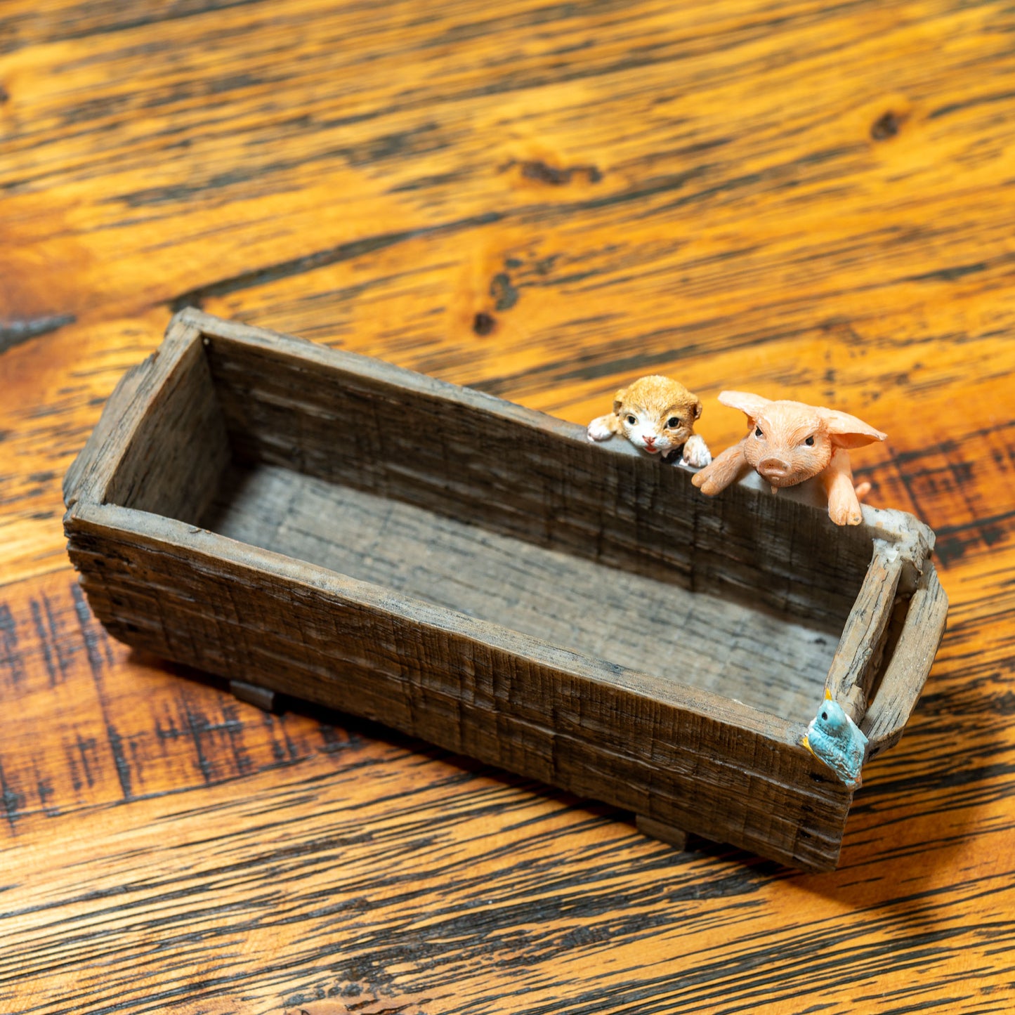 樹脂・レジン製 置物 ミニチュアサイズ フラワーポット アニマルオブジェ ピッコロ 内側