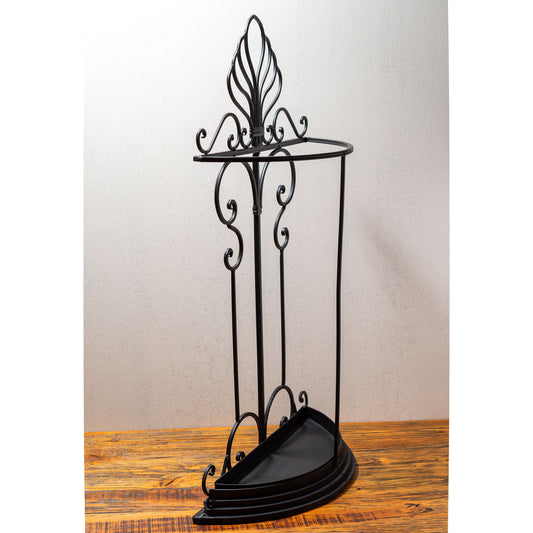 アイアン製 傘立て 半円型 スリム 左横