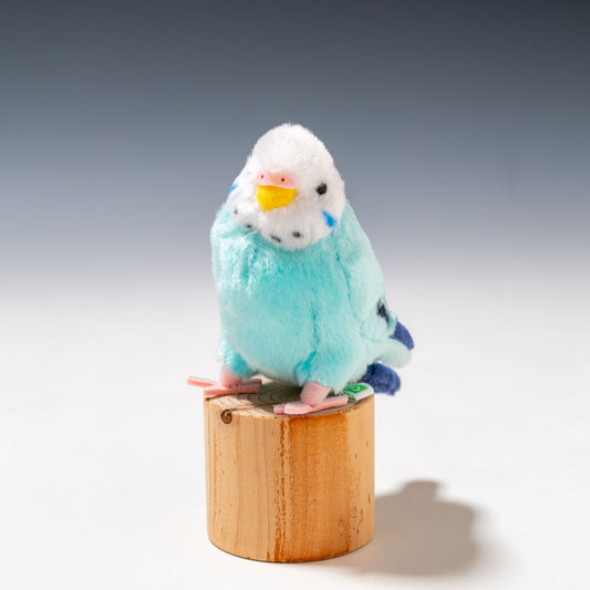 吉徳 ぬいぐるみ ことりのね セキセイインコ ブルー 180090 正面
