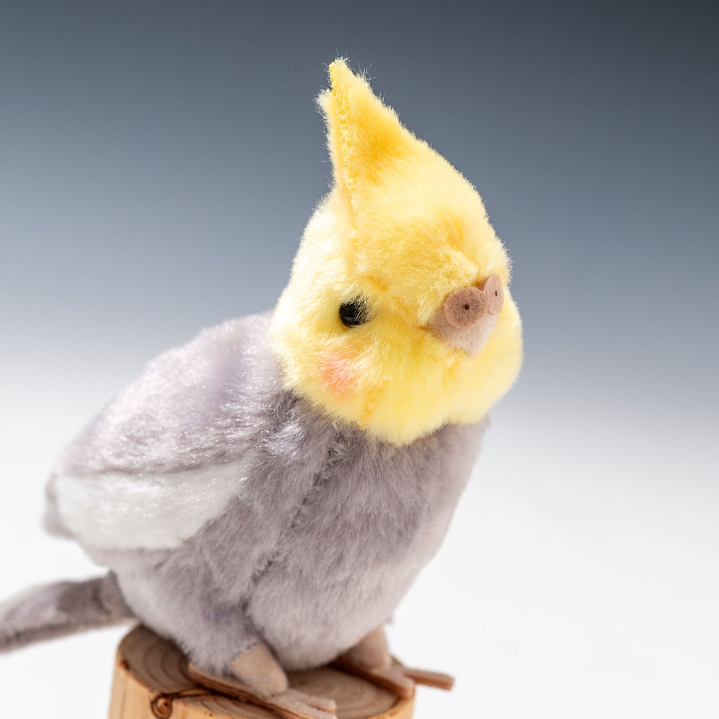 吉徳 ぬいぐるみ ことりのね オカメインコ グレー 180097 右横顔