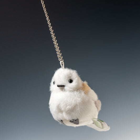 吉徳 ぬいぐるみ りくのなかまたち シマエナガ マスコット 180109 ぶら下げた左横顔