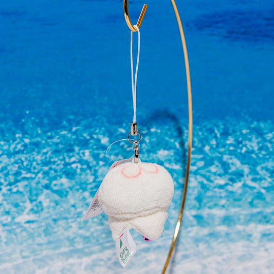 たけのこ TAKENOKO ぬいぐるみ マリンシリーズ クラゲ ストラップ ホワイト 38121 後ろ