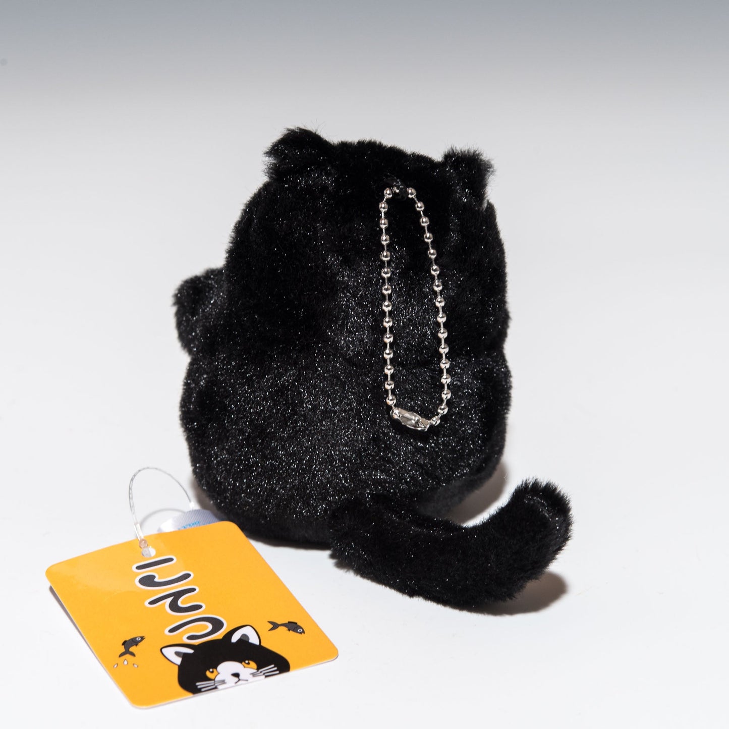 オリエンタルトーイ ぬいぐるみ 黒猫 こてつ ボールチェーン HF-100 後ろ姿2