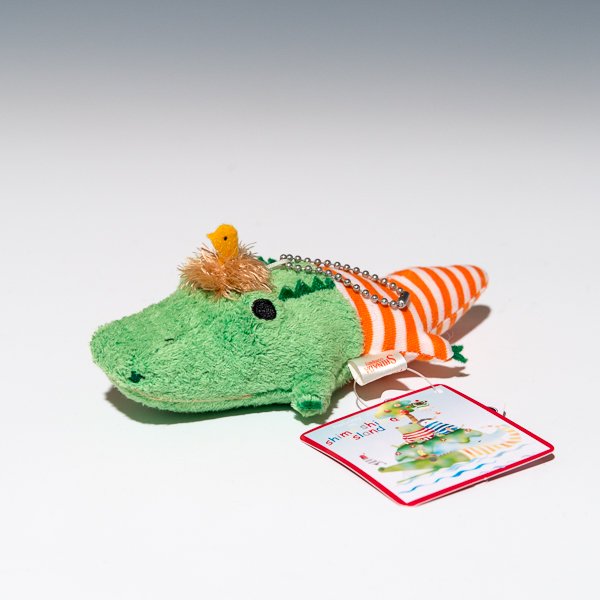 シナダ SHINADA ぬいぐるみ わにとことり(S)みどり WAKO-0068G アップ