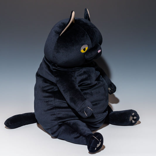 シナダ SHINADA ぬいぐるみ もちねこ クロ(XL) MONE-0880B 右横から